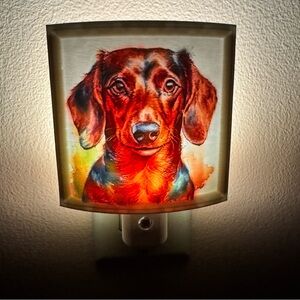 Colorful Dog Night Light